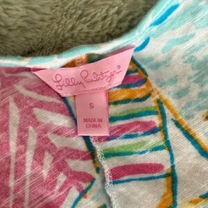 Lilly Pulitzer Pink and Blue Patterned Top